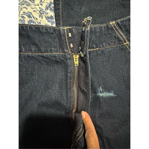 Levi’s Ribcage Highrise wide leg tailored jean in blue premium 26 - Picture 4 of 12